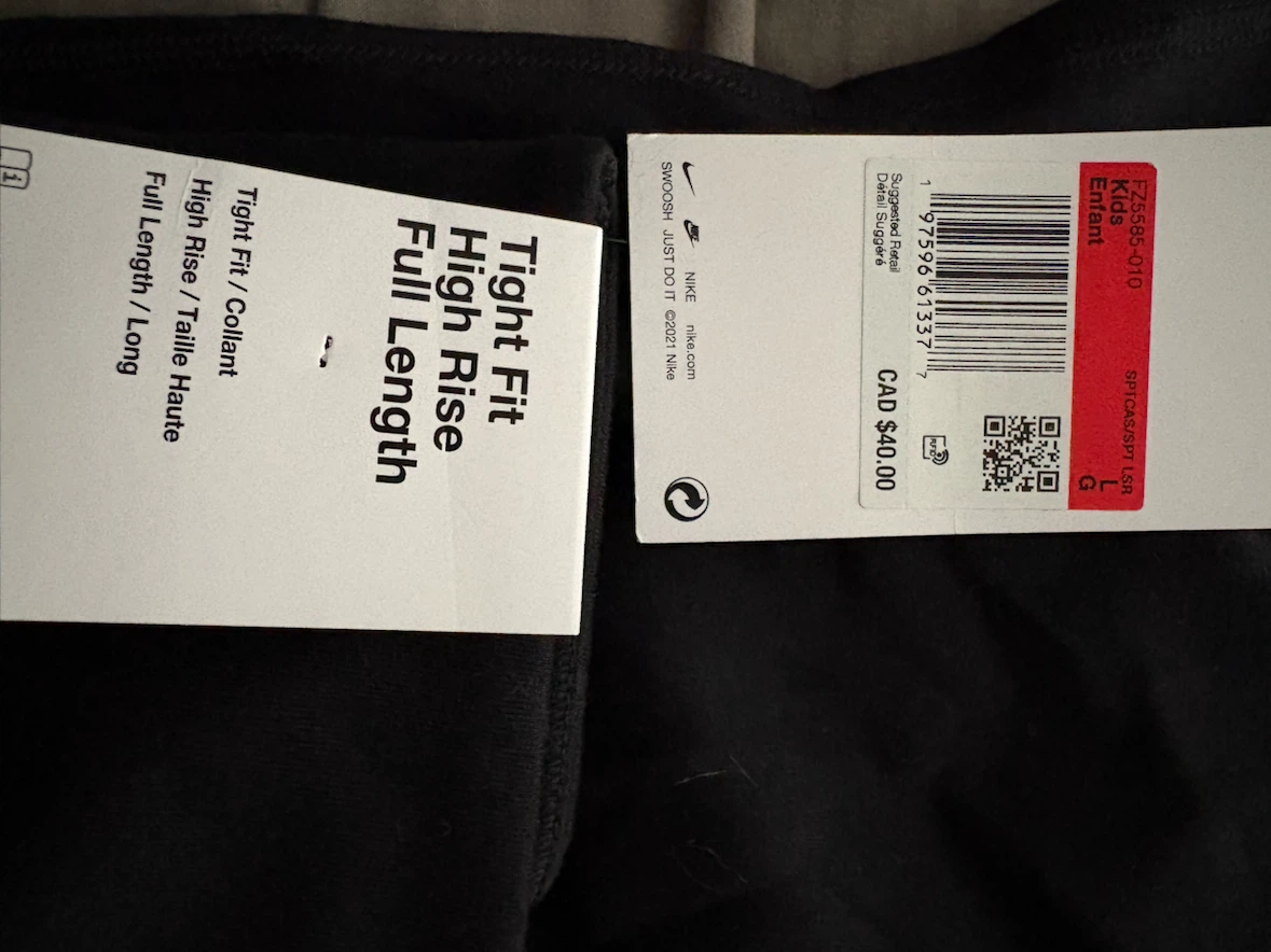 Kids Nike flare black tights - photo 2