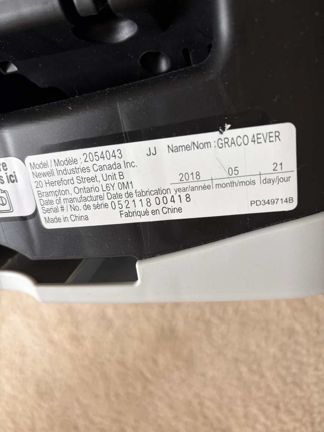 Graco 4Ever All-in-One Convertible Car Seat - photo 4