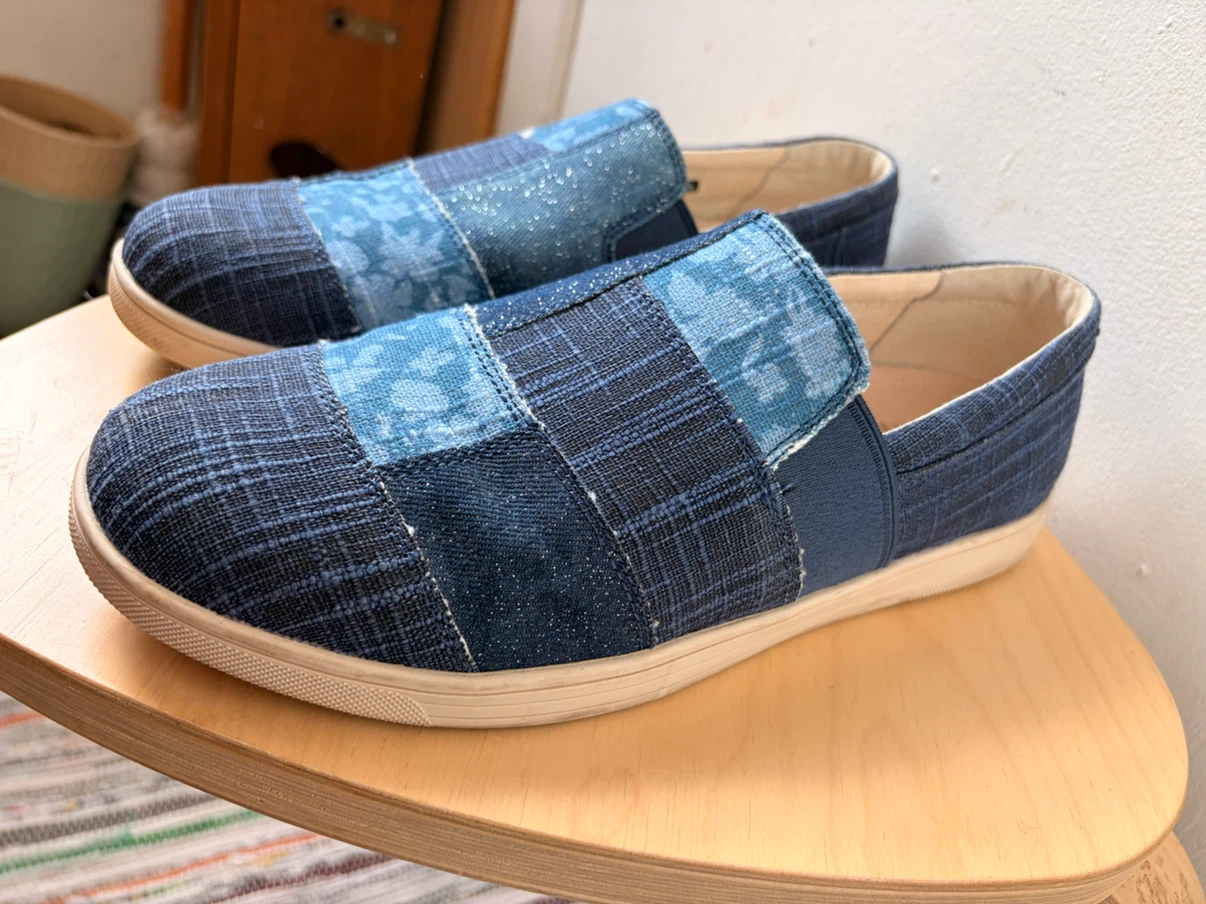 Revitalign Women 10D Orthopedic Patchwork Denim Slip On Shoes - photo 2