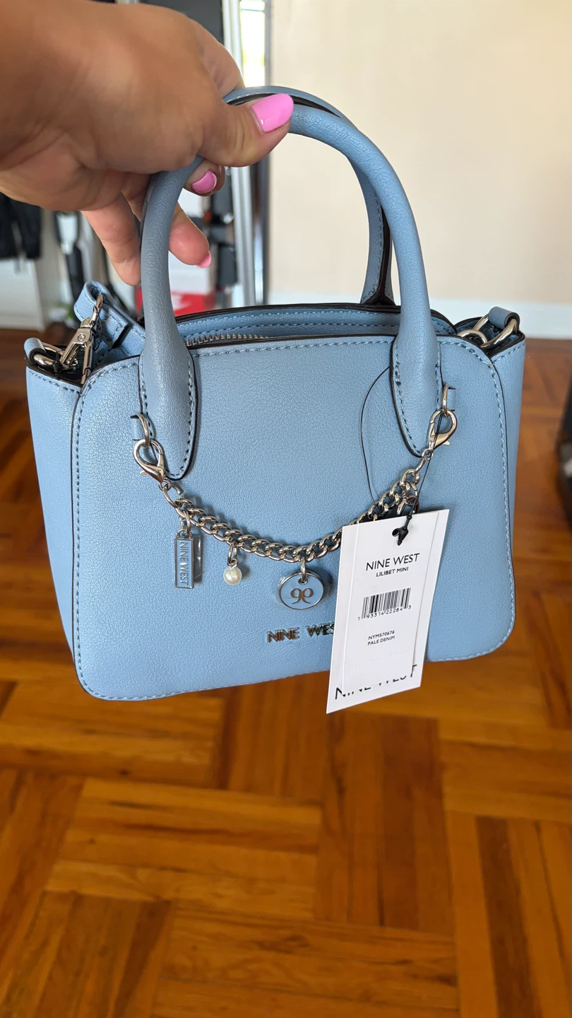 Nine West Lilibet Mini Pale Denim Satchel - photo 4