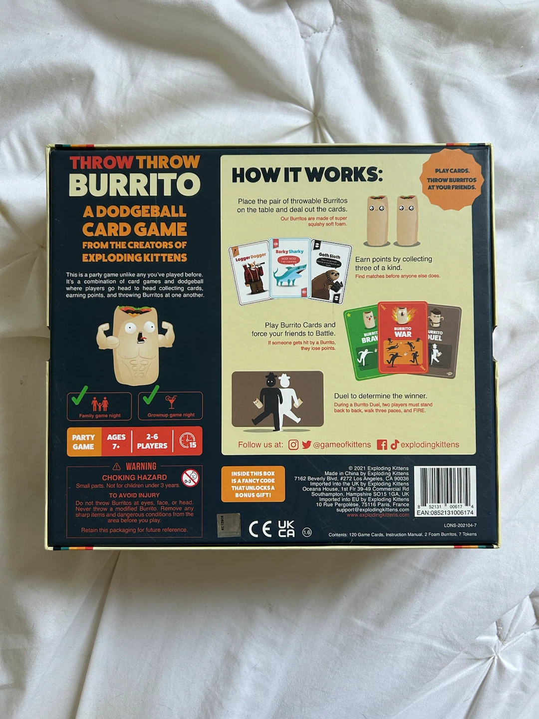 Throw Throw Burrito Game - photo 2