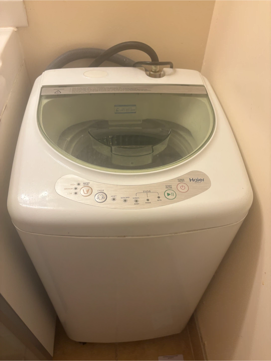 Haier White Top Load Washing Machine