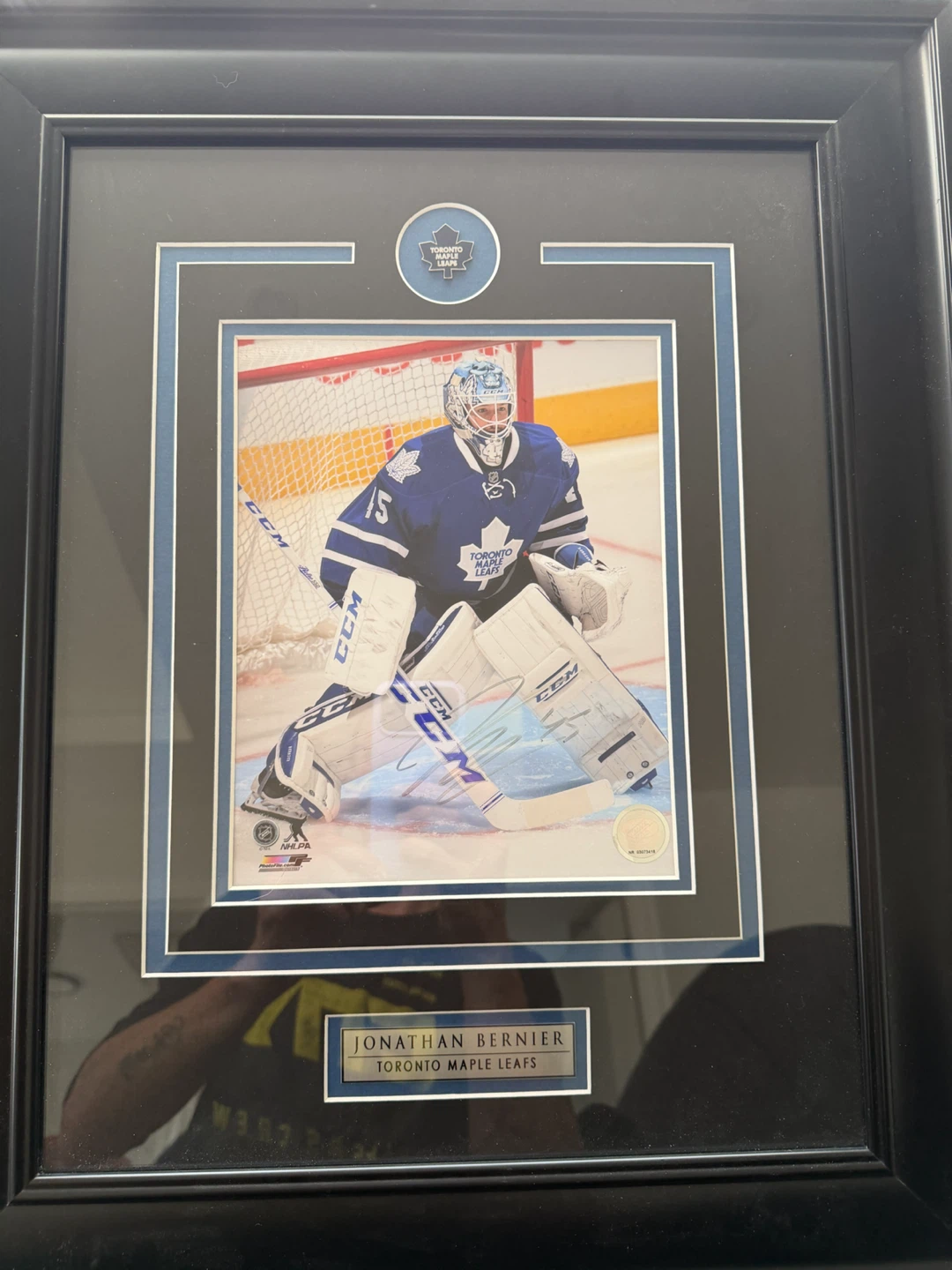Jonathan Bernier signed autograph