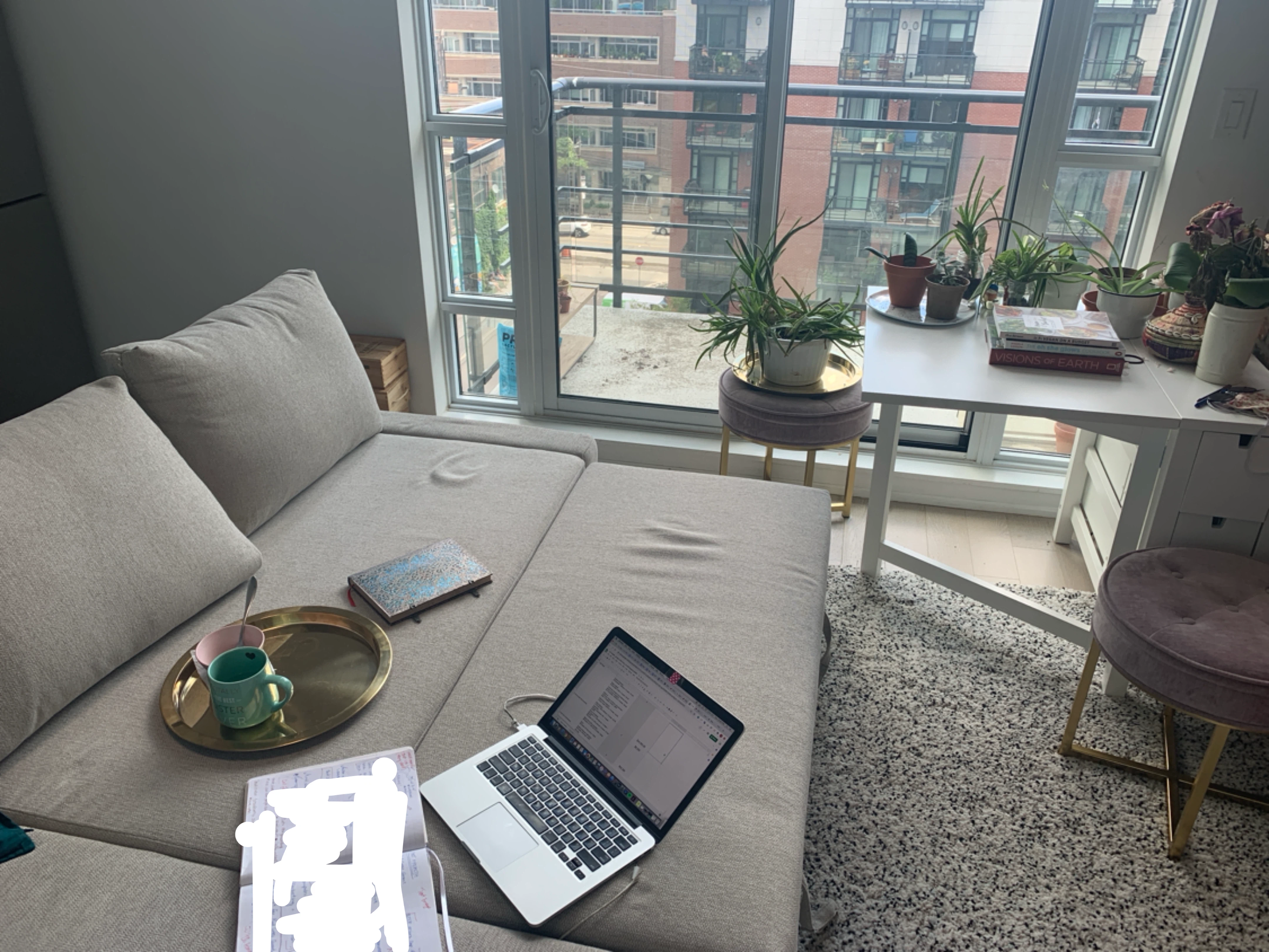 Moving Sale | couch, curtain, chandelier, folding table - photo 5