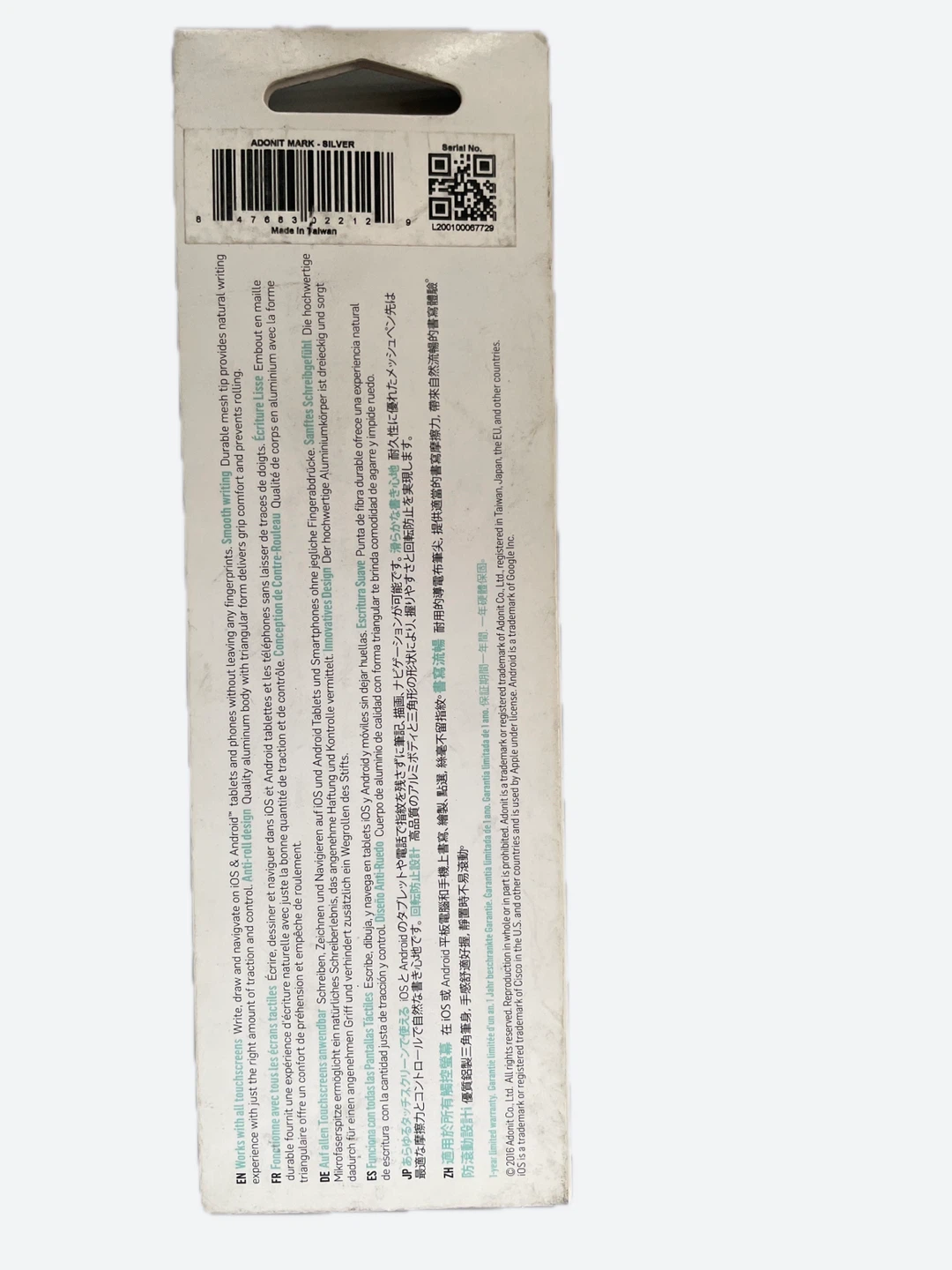 Adonit Mark Mesh Tip Stylus - Silver - photo 2