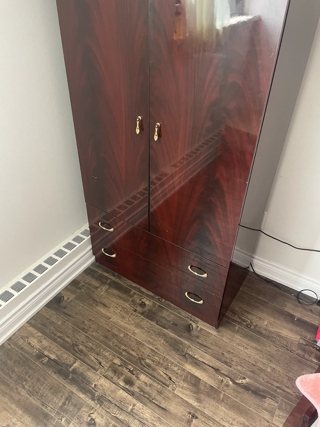 Vintage Armoire with Drawers