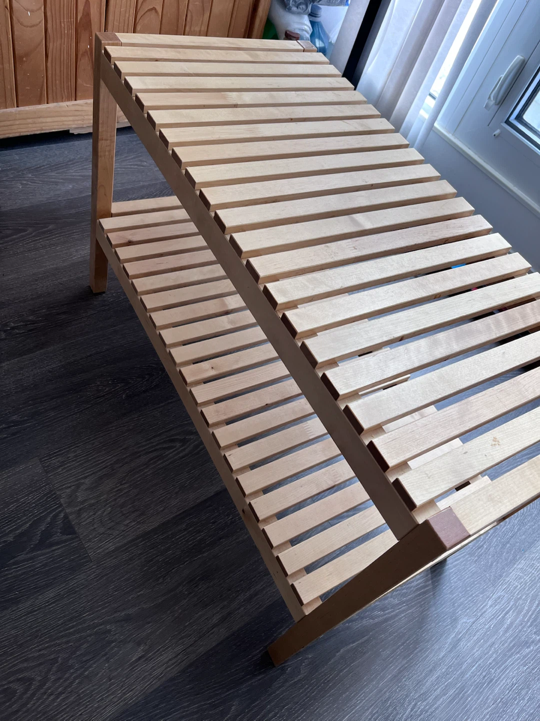 Wooden Two-Tier Shelf Unit - photo 2