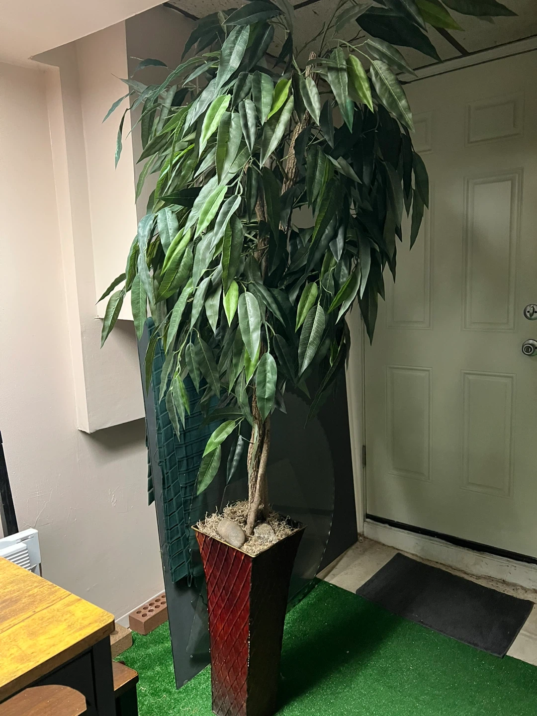 7ft Large Artificial Ficus Tree in 20” height Decorative Pot