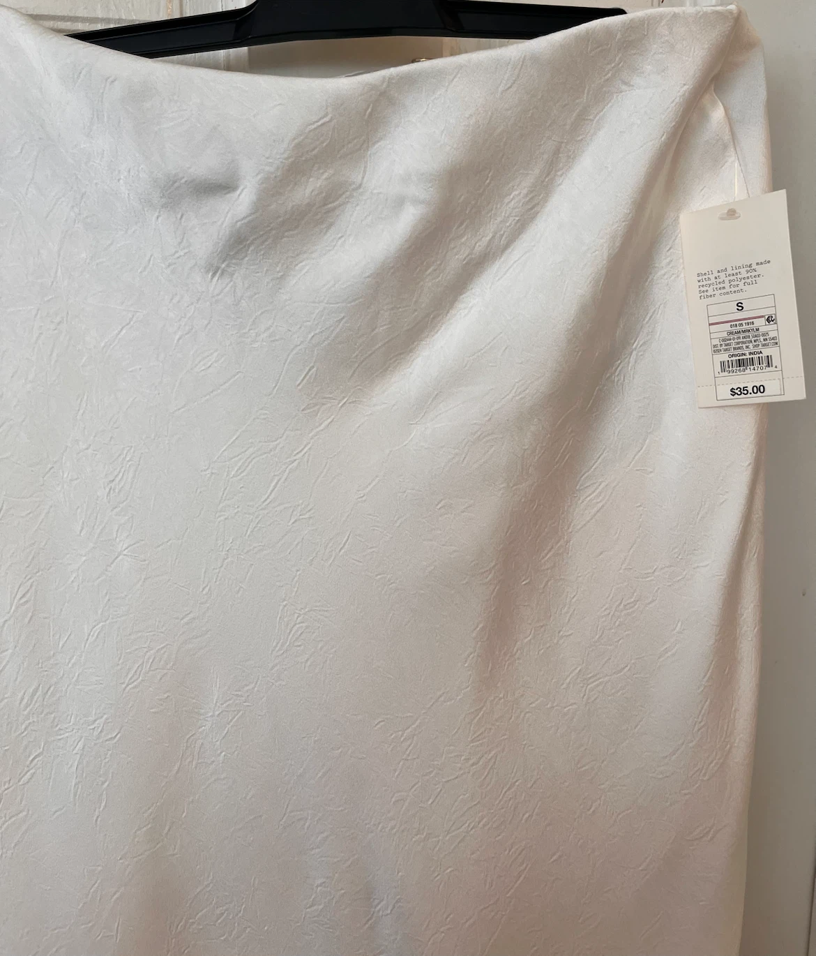 A New Day White Satin Midi Skirt - photo 3