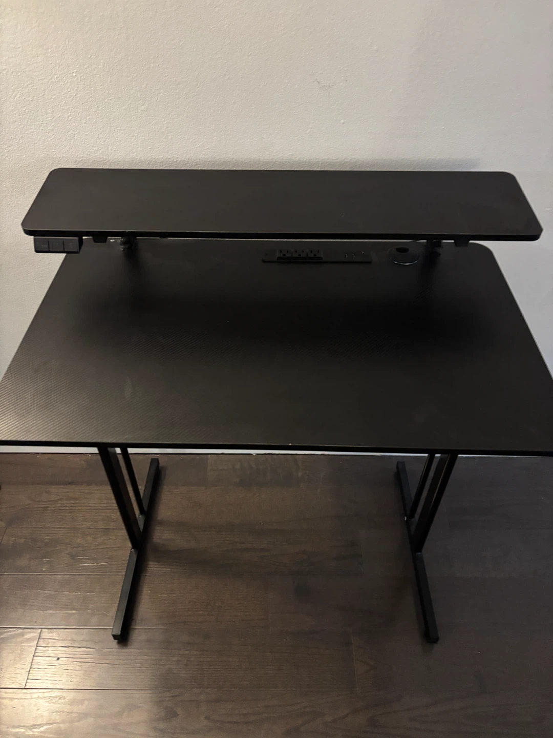 32inch Black Desk with Riser Shelf - photo 2