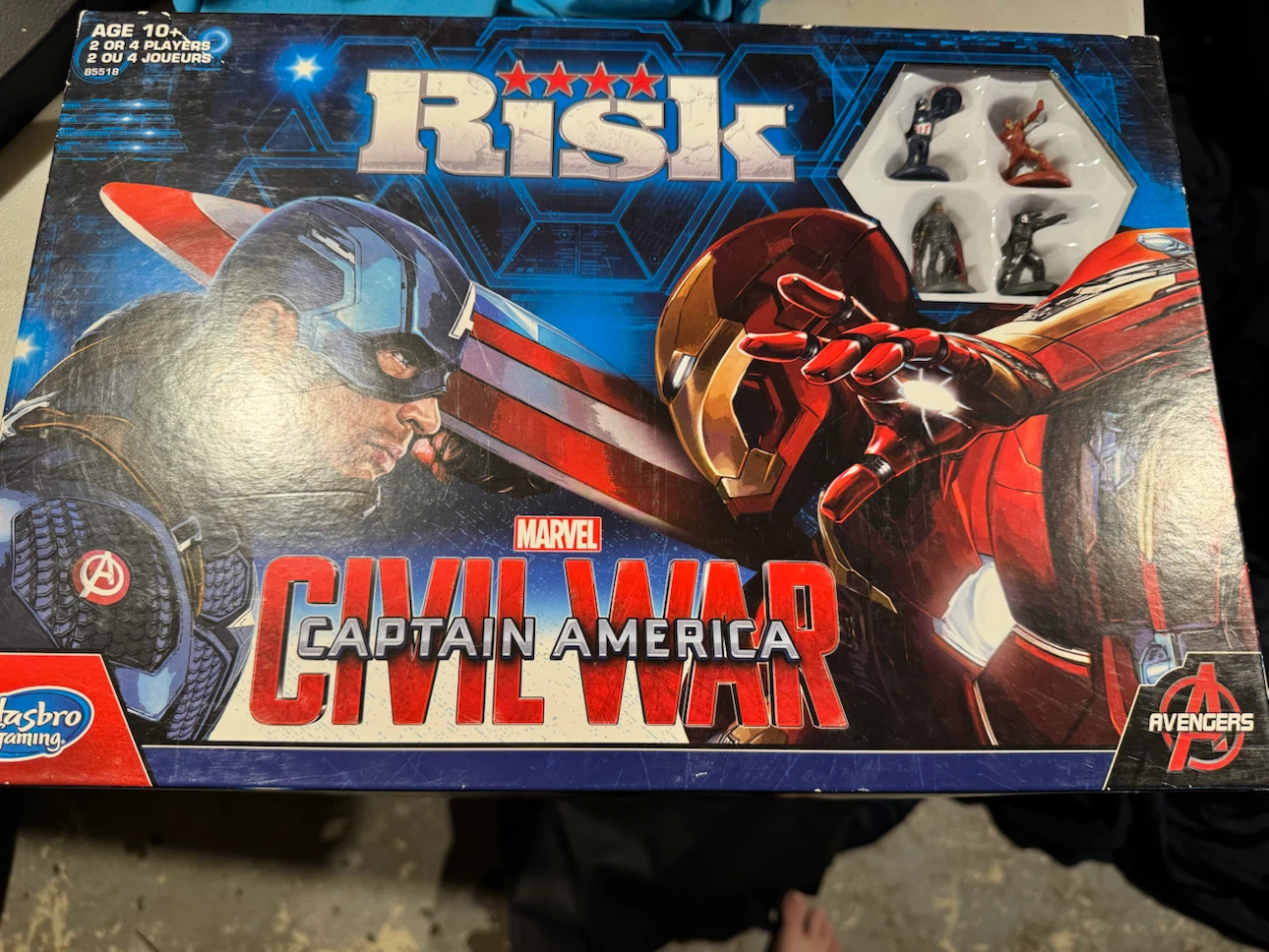 Risk Marvel Civil War Captain America Board Game