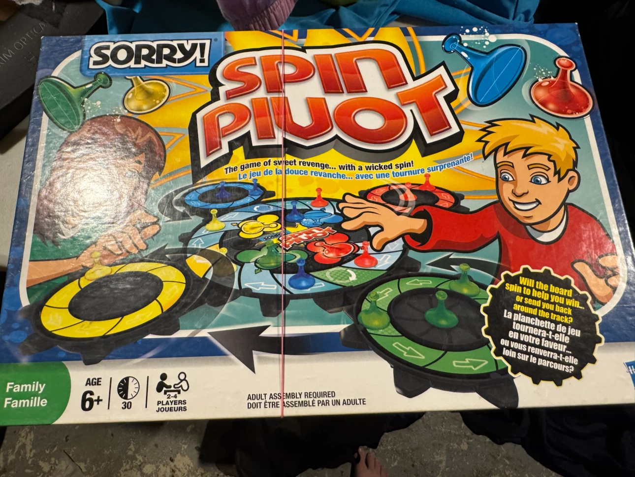 Sorry! Spin the Slot Board Game