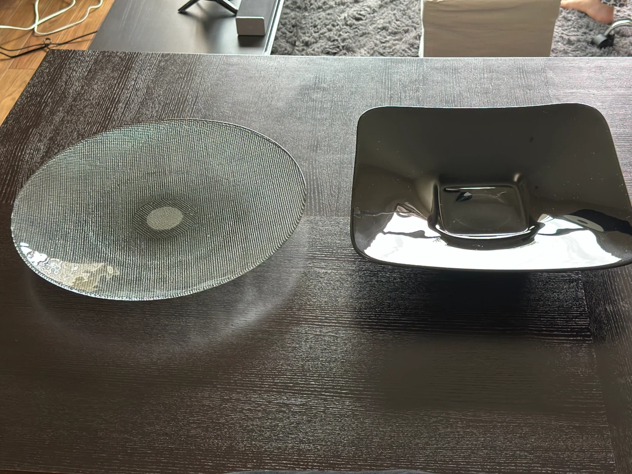 Decorative Bowls - Glass and Black Square - photo 2