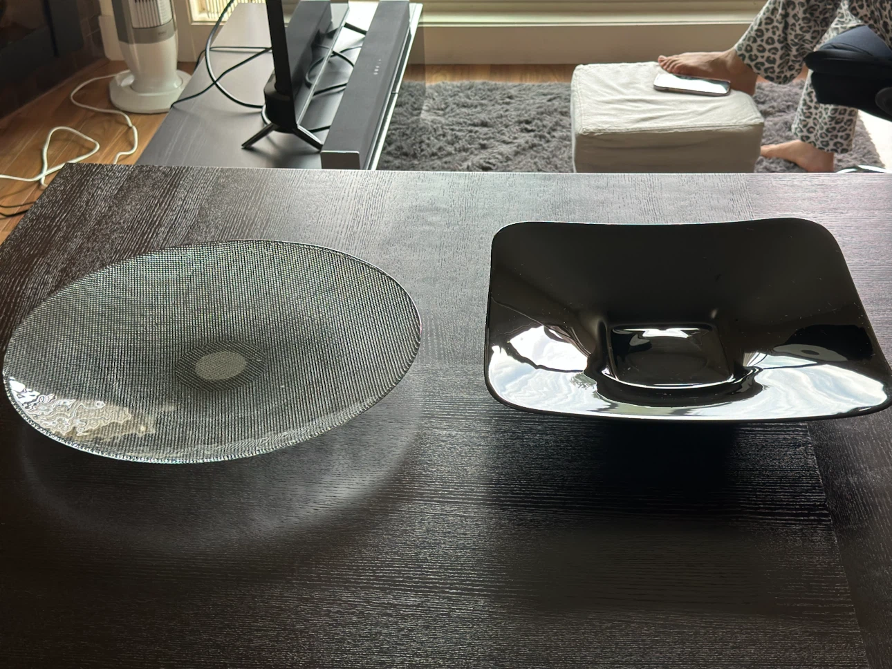 Decorative Bowls - Glass and Black Square - photo 3