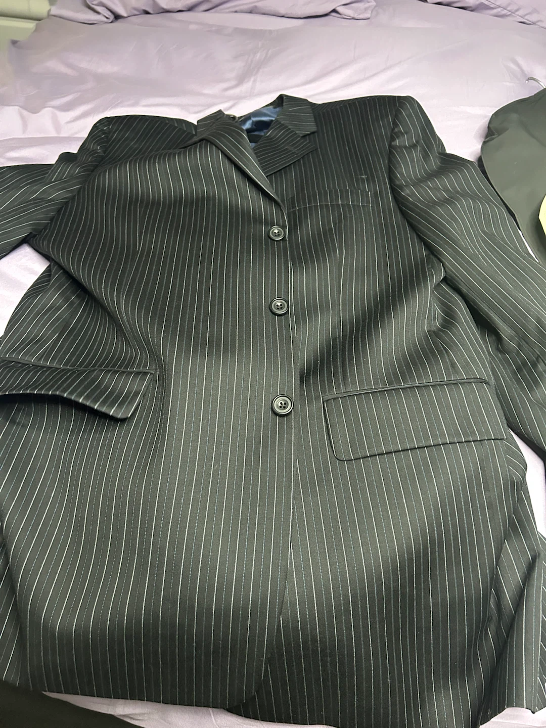 Sussman's of Arthur Pinstripe Wool Suit Jacket - photo 2