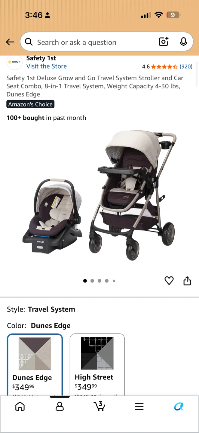 Safety 1st Stroller and Car Seat Combo - photo 3