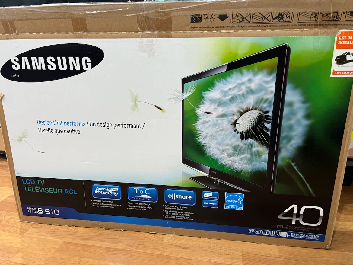 Samsung 40" Series 6 610 LCD TV