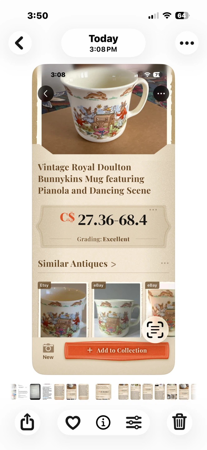 Vintage Royal Doulton Bunnykins Mug - photo 4