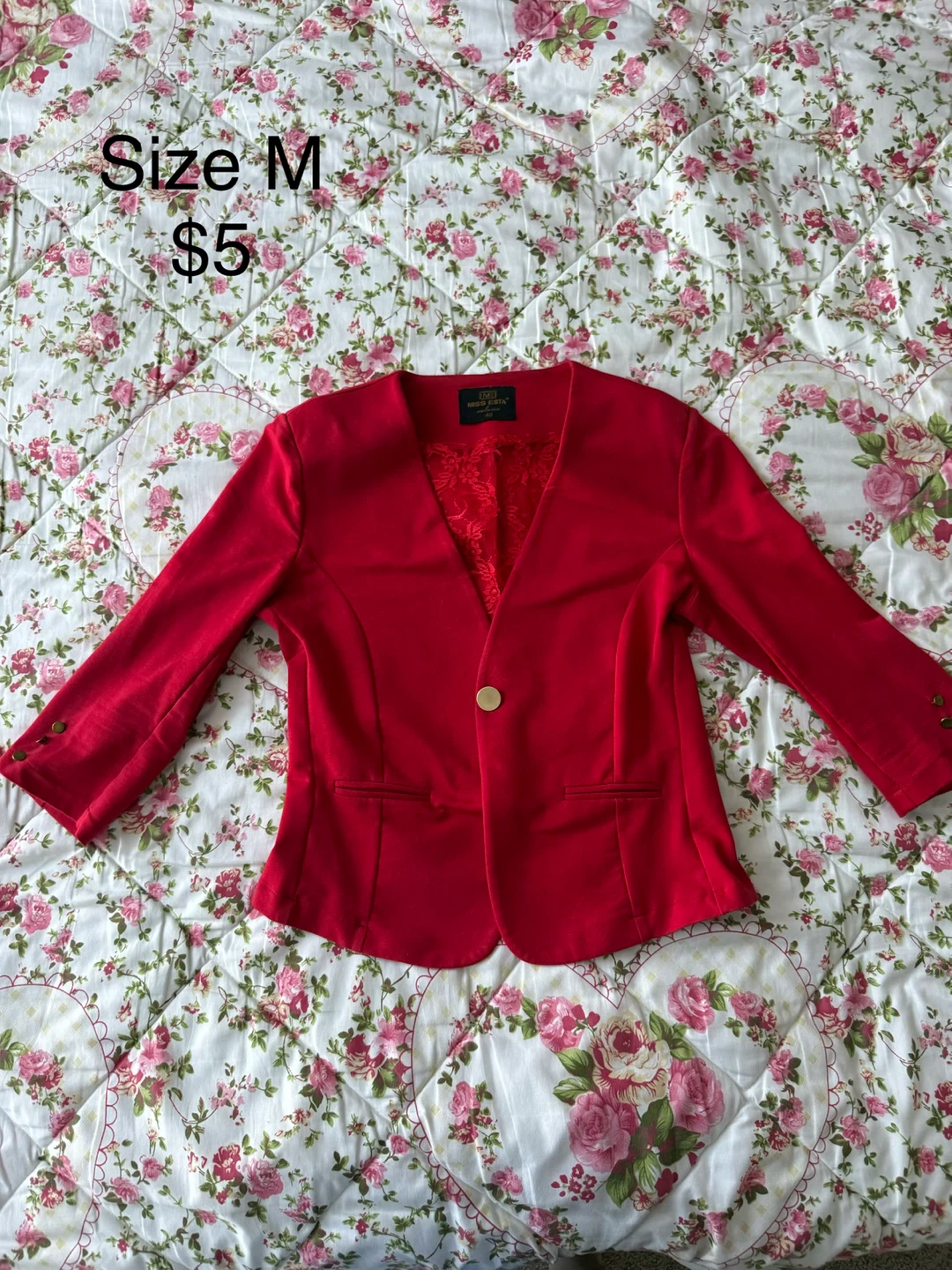 Red Blazer Size M