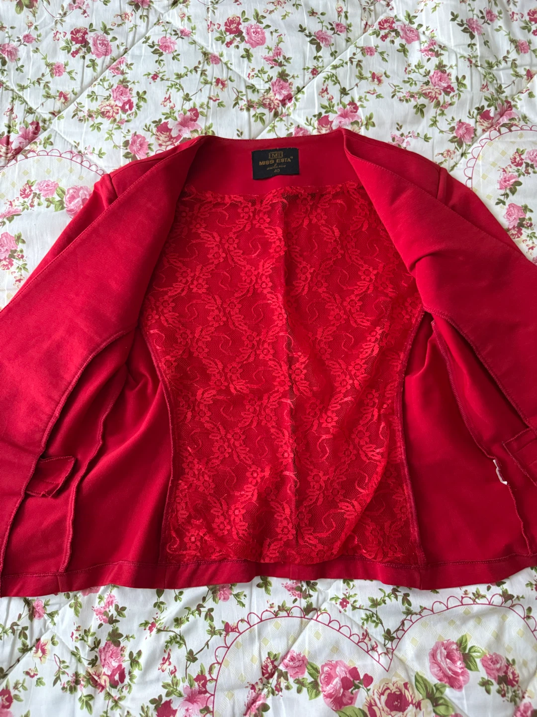 Red Blazer Size M - photo 2