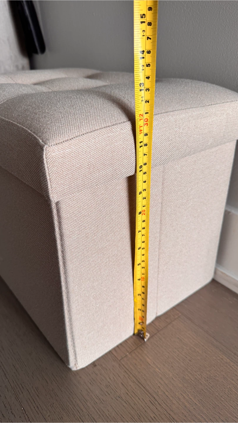 Tufted Storage Ottoman Bench - photo 4
