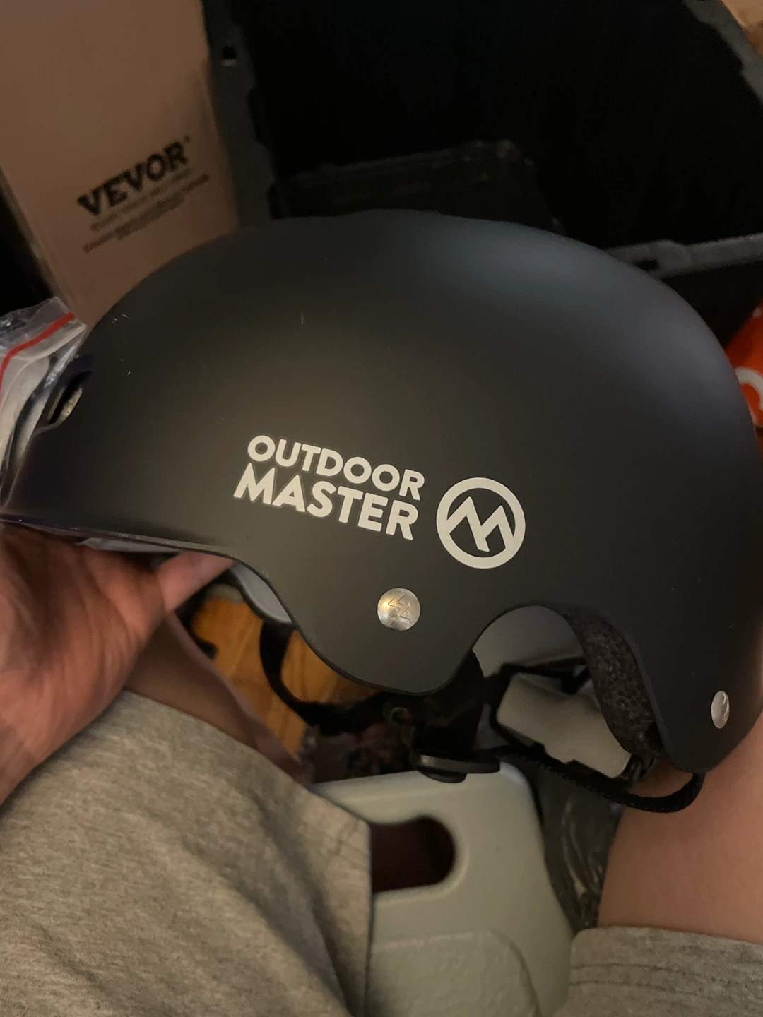 OutdoorMaster Black Helmet - Size L