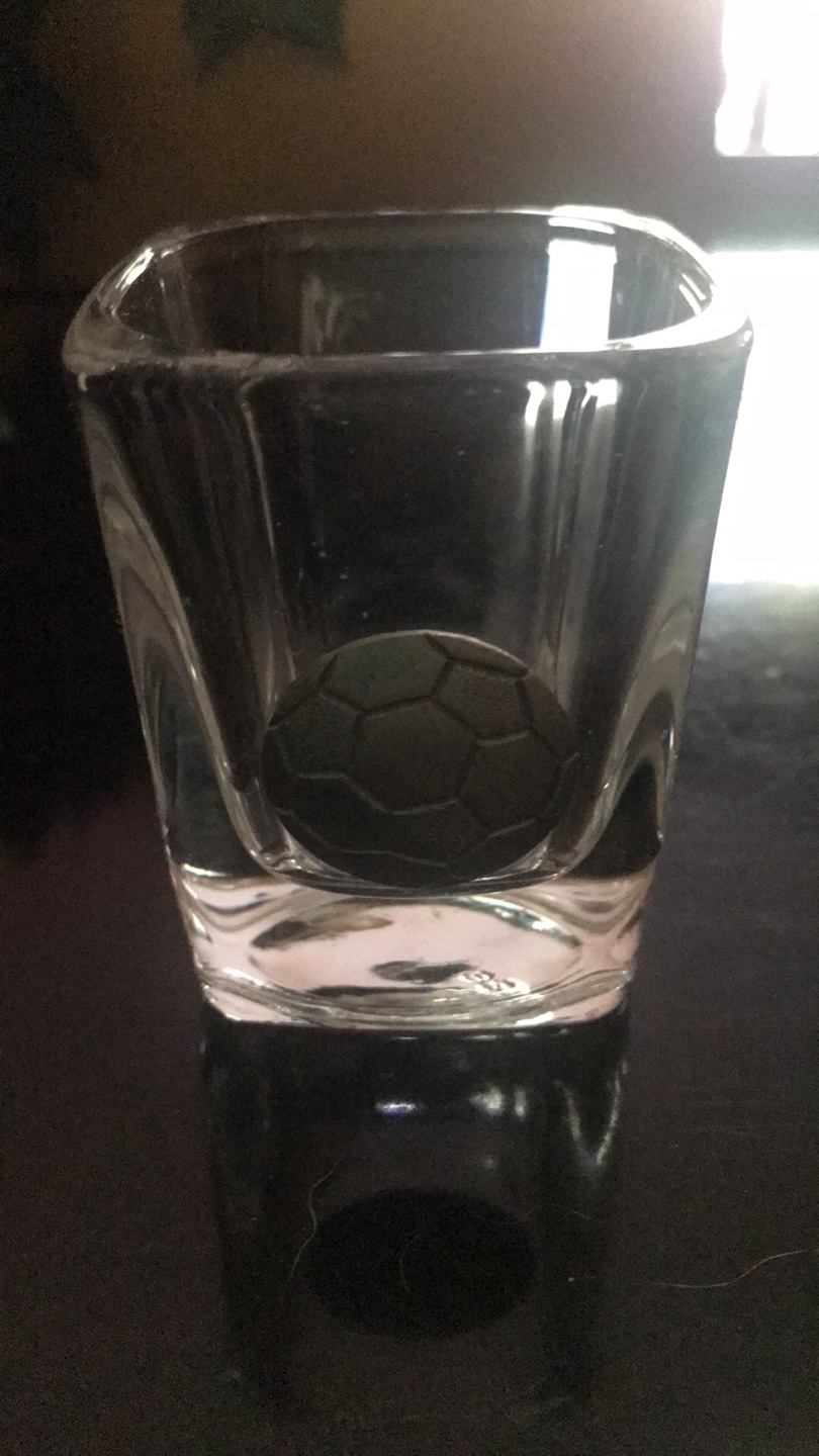 Clear Square Shot Glass with Textured Design