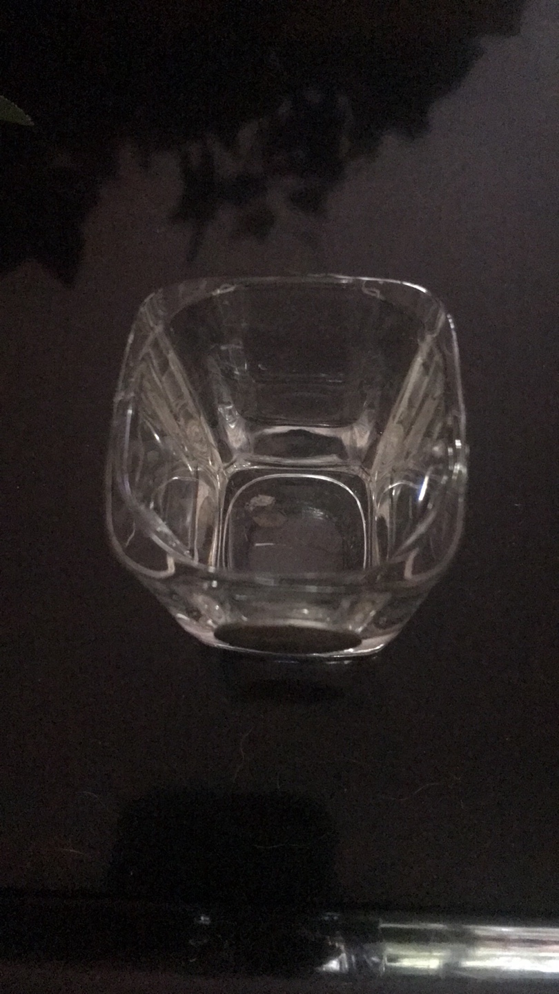 Clear Square Shot Glass with Textured Design - photo 2