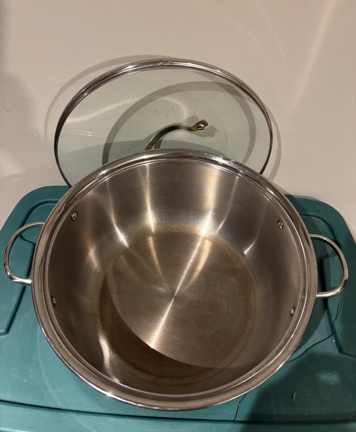 Stainless Steel Stock Pot with Glass Lid - photo 2