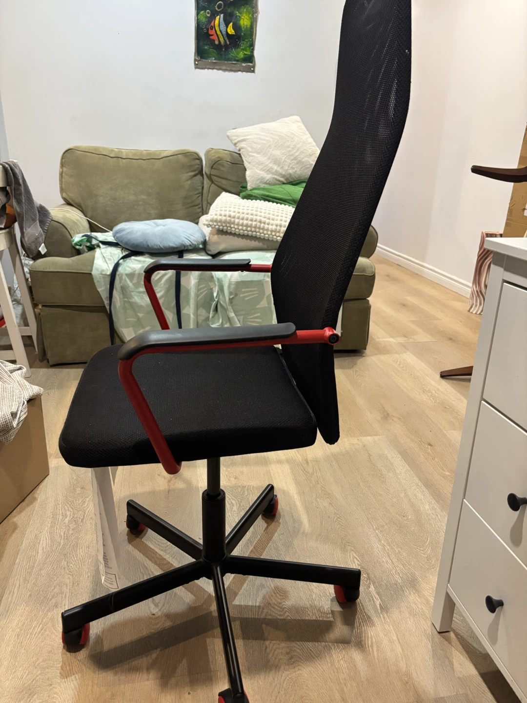 Black Mesh Office Chair IKEA - photo 2