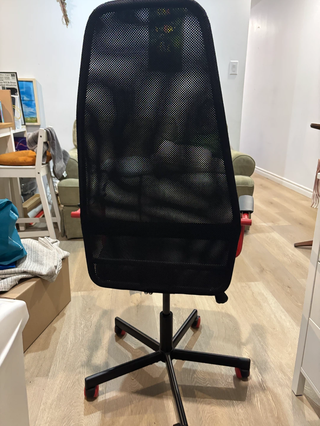 Black Mesh Office Chair IKEA - photo 3
