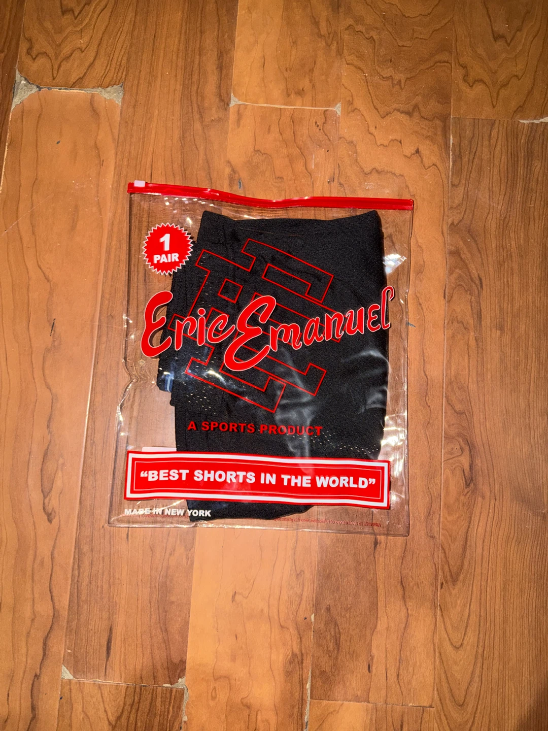 Eric Emanuel black Ny Knicks championship shorts - photo 5