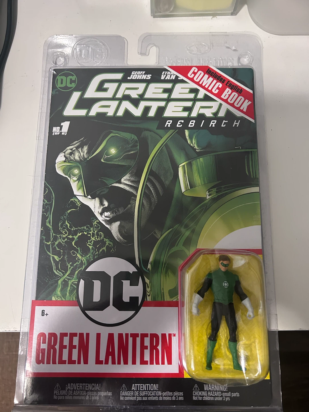 DC Green Lantern Rebirth Action Figure with Comic Book