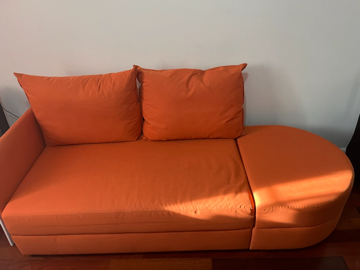 Orange Storage Sofa Daybed - photo 2