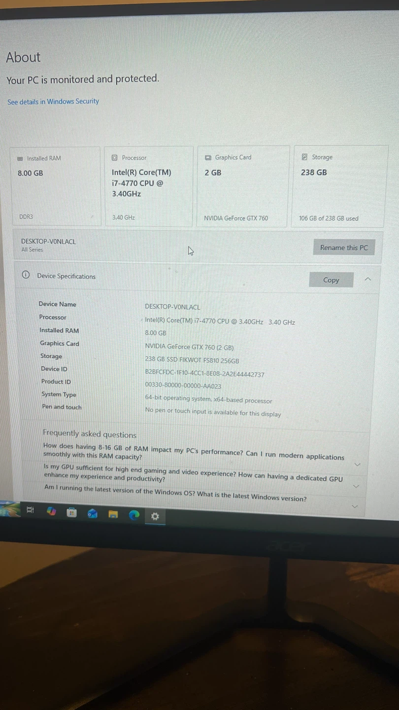 Gaming PC – Intel i7-4770 | GTX 760 | SSD - photo 2