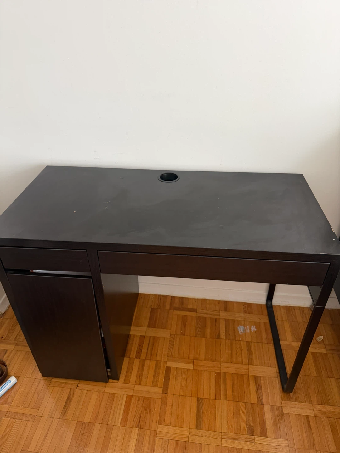 IKEA black Desk with Drawers MICKE - photo 2
