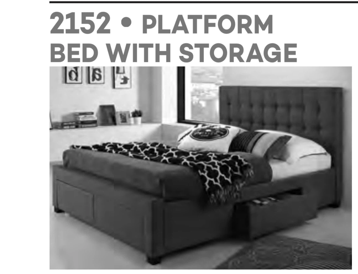 Platform Bed with Storage 2152