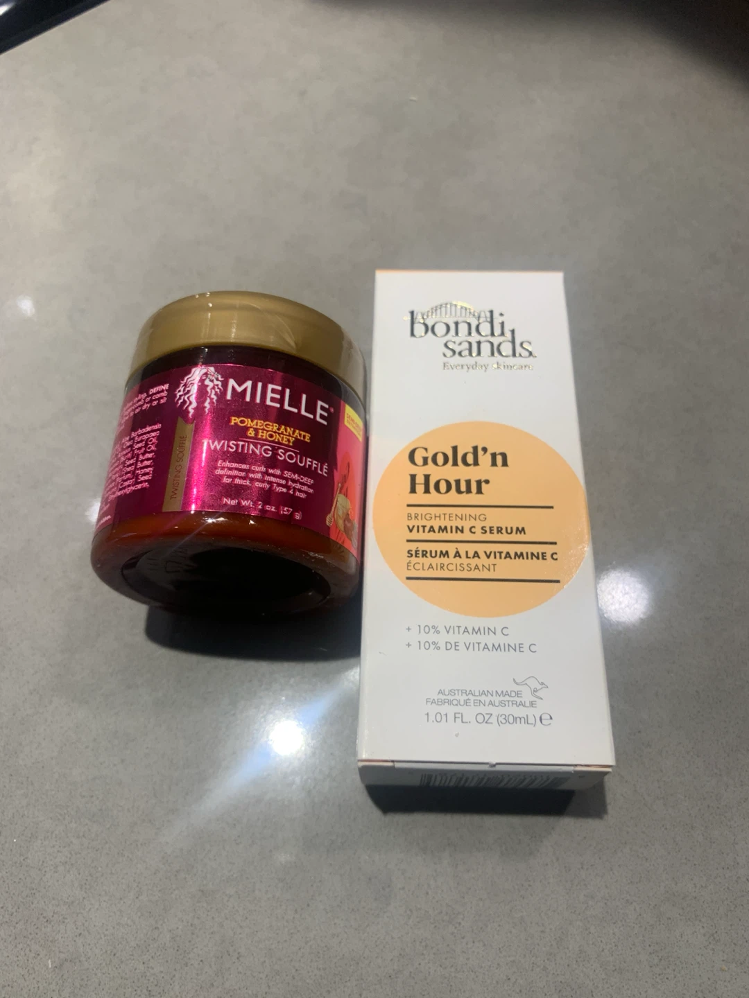 Mielle Twisting Soufflé and Bondi Sands Vitamin C Serum