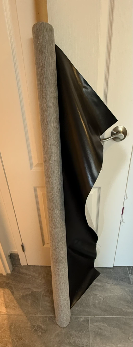Bolt of pleather (vinyl leather)