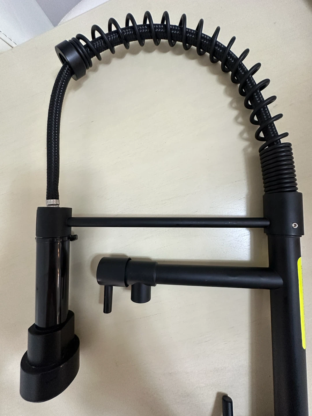 Black Pull-Down Kitchen Faucet