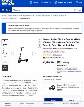 Segway Ninebot F3 Pro Electric Scooter - photo 4