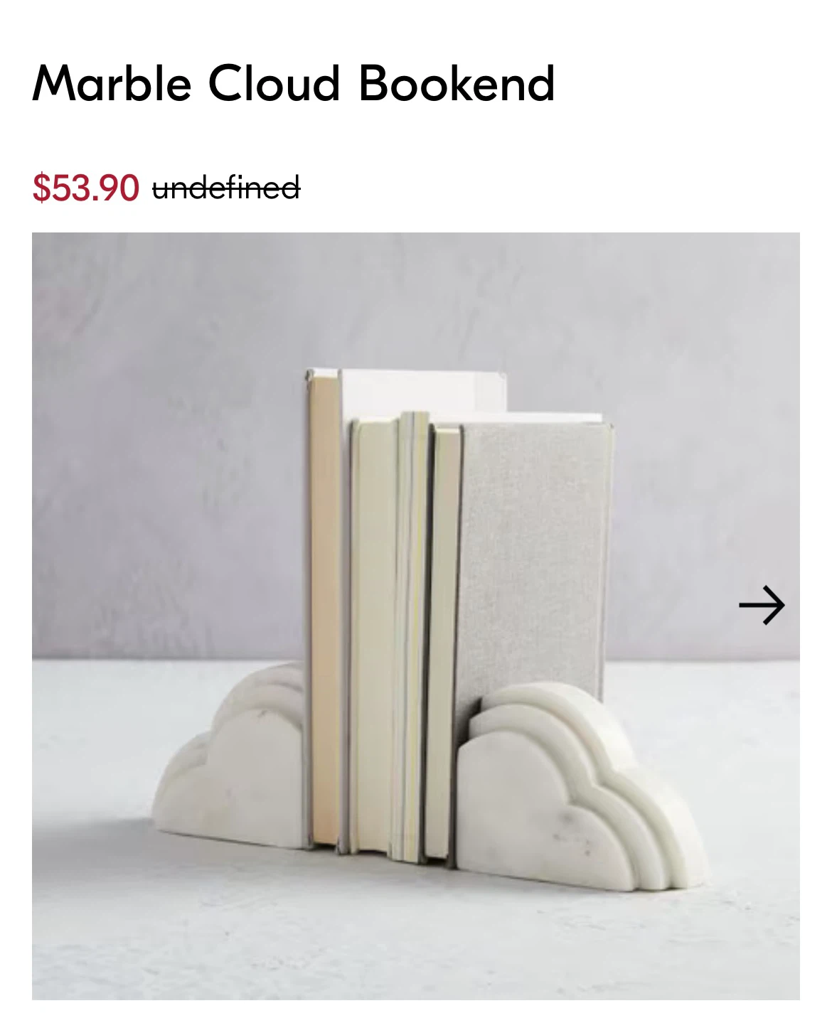 West Elm Marble Bookend - photo 3
