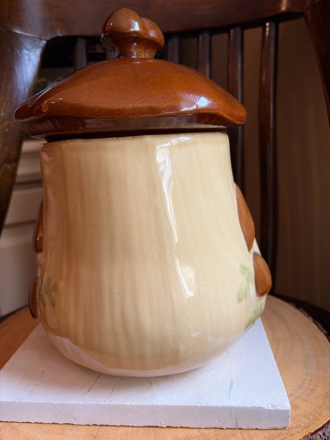 Vintage Mushroom Ceramic Cookie Jar - photo 2