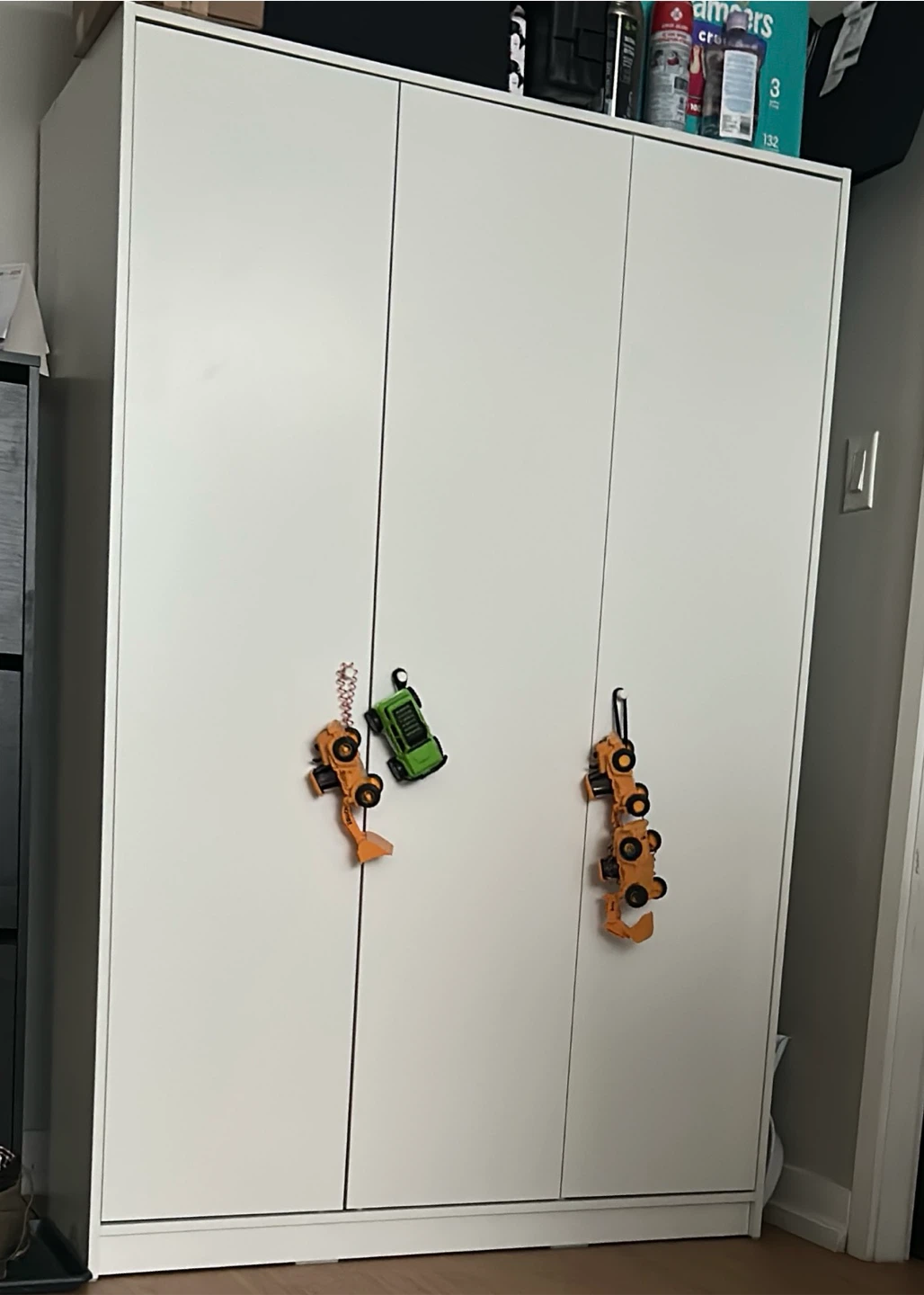 IKEA KLEPPSTAD Wardrobe with 3 Doors, White - photo 3
