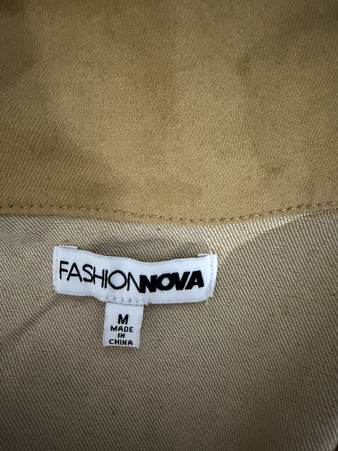 Fashion Nova Tan Jumpsuit - Size M - photo 2