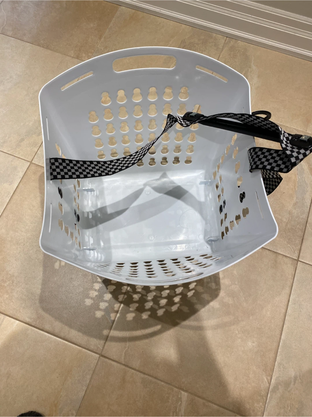 White Over-the-Door Laundry Hamper