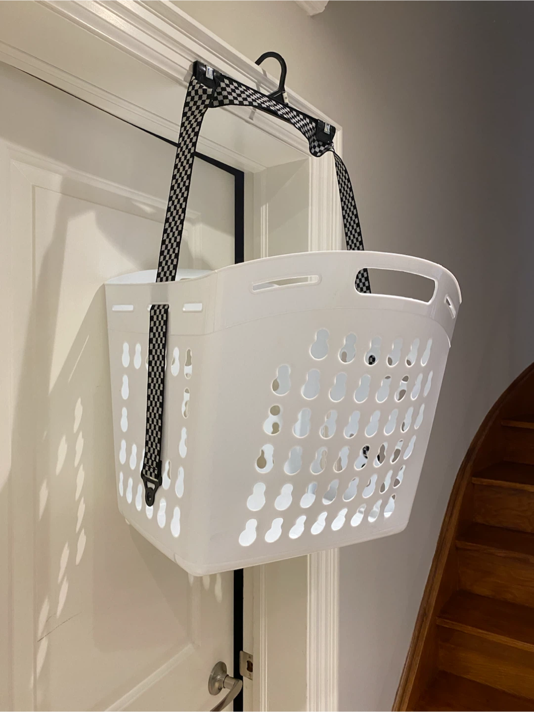 White Over-the-Door Laundry Hamper - photo 4