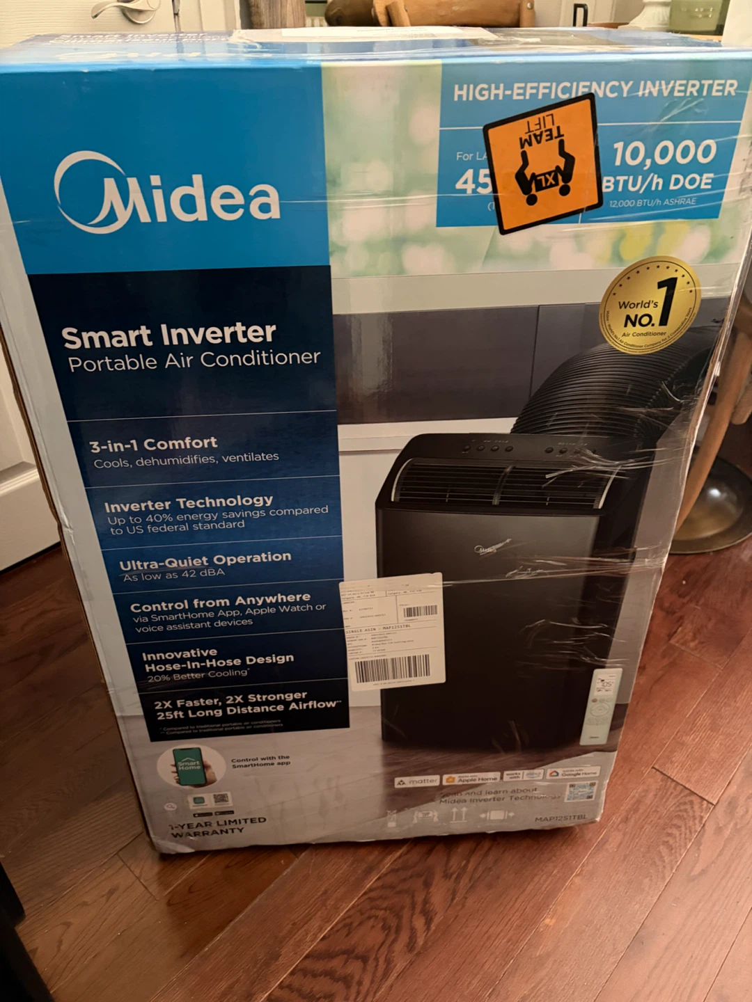 Midea Smart Inverter Portable Air Conditioner 10,000 BTU