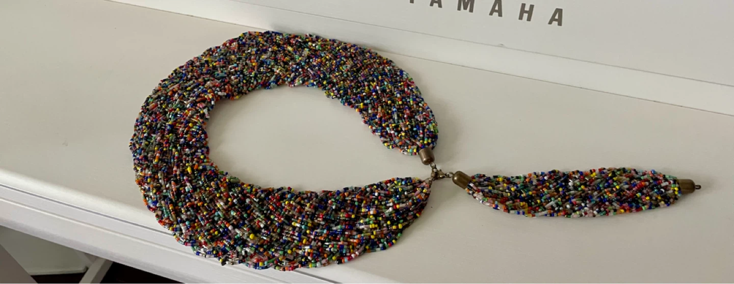 Artisan Multicolour Beaded Necklace set - photo 2