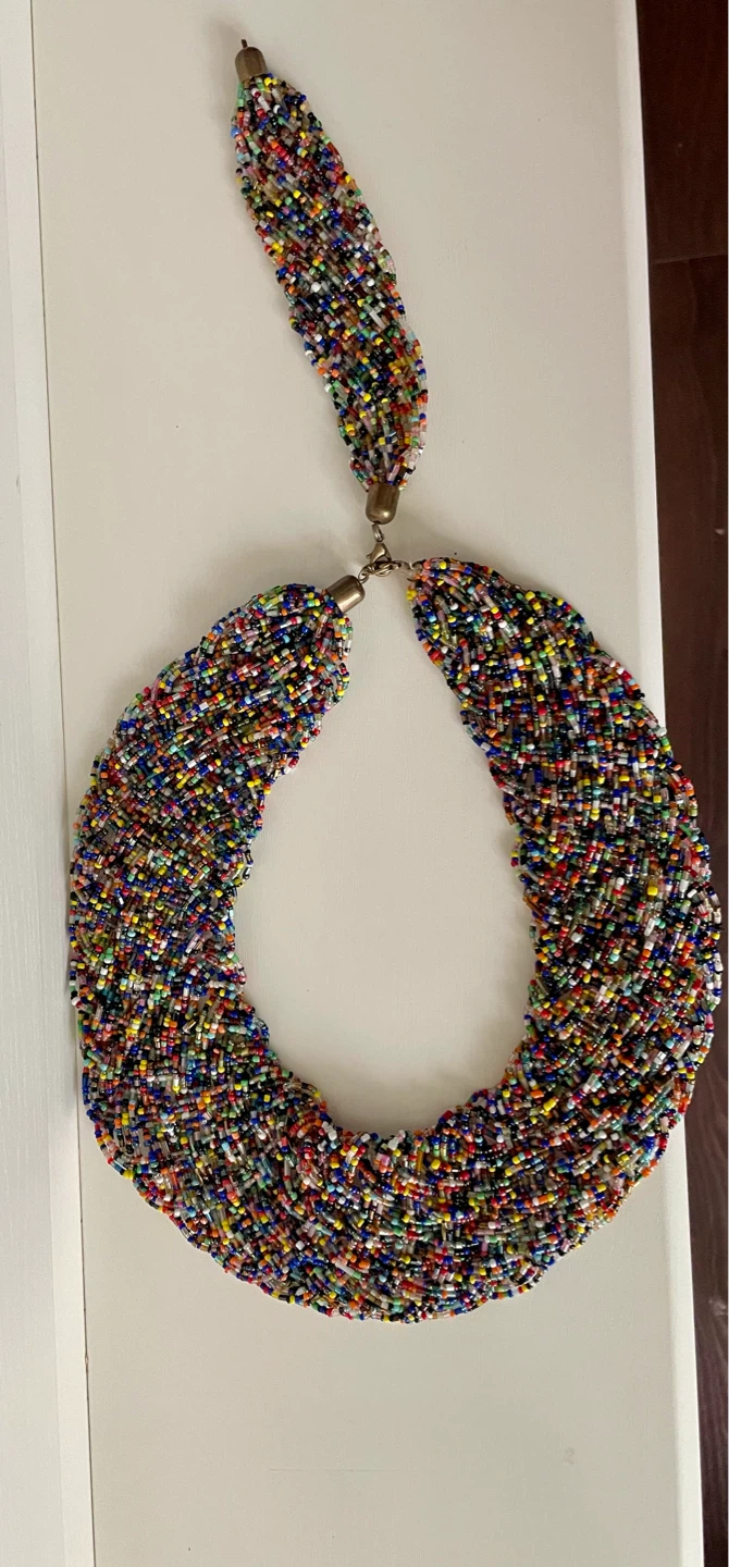 Artisan Multicolour Beaded Necklace set